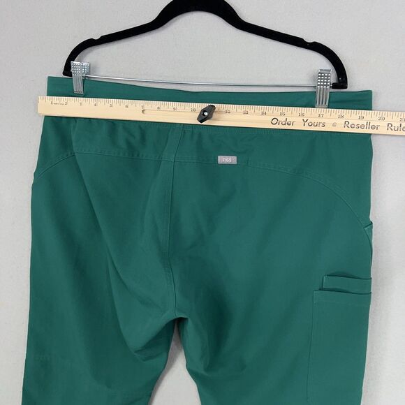 Figs Pants Womens XL Petite Green Yola Scrub Cargo Tech Minimal Utility Nurse - Picture 9 of 14